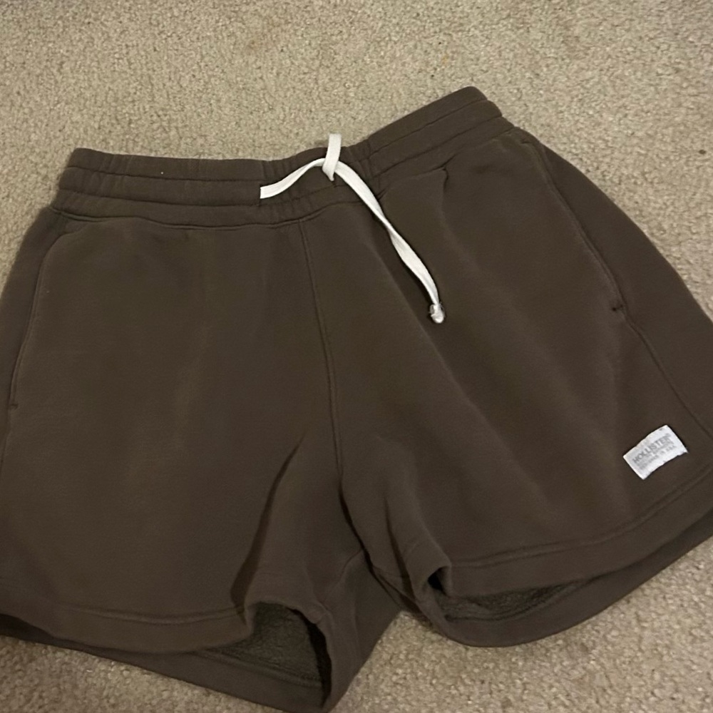 brown longer shorts from hollister